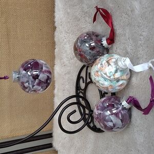 New, 4 Ball Ornaments, Pet